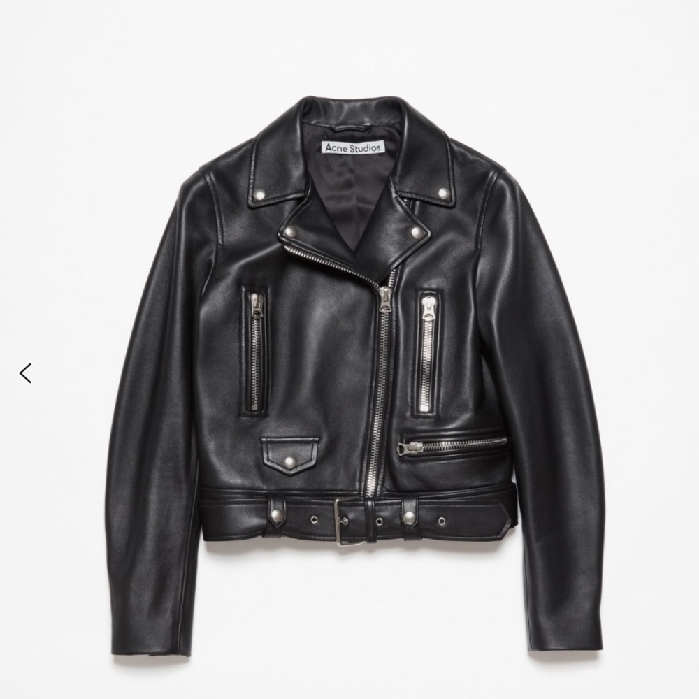 Acne Black Leather Jacket